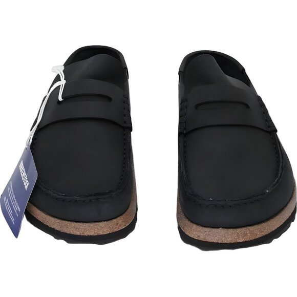 Birkenstock Naples Clog Slip-On Black Oiled Leather Women US 10 EU 41 - Picture 5 of 6